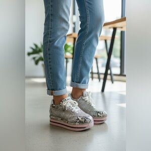 Replay Raffy Diamonds Sneaker in grau